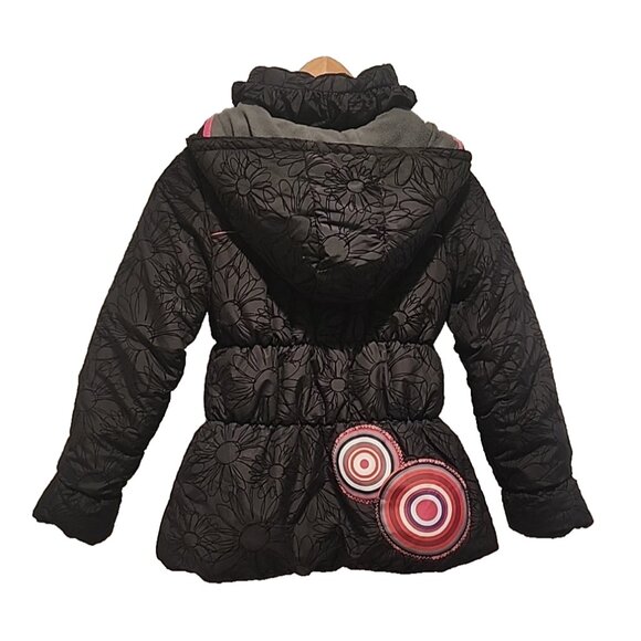 DESIGUAL size 11 - 12 Girls Winter Jacket puffer coat with hood designer style - Picture 4 of 10